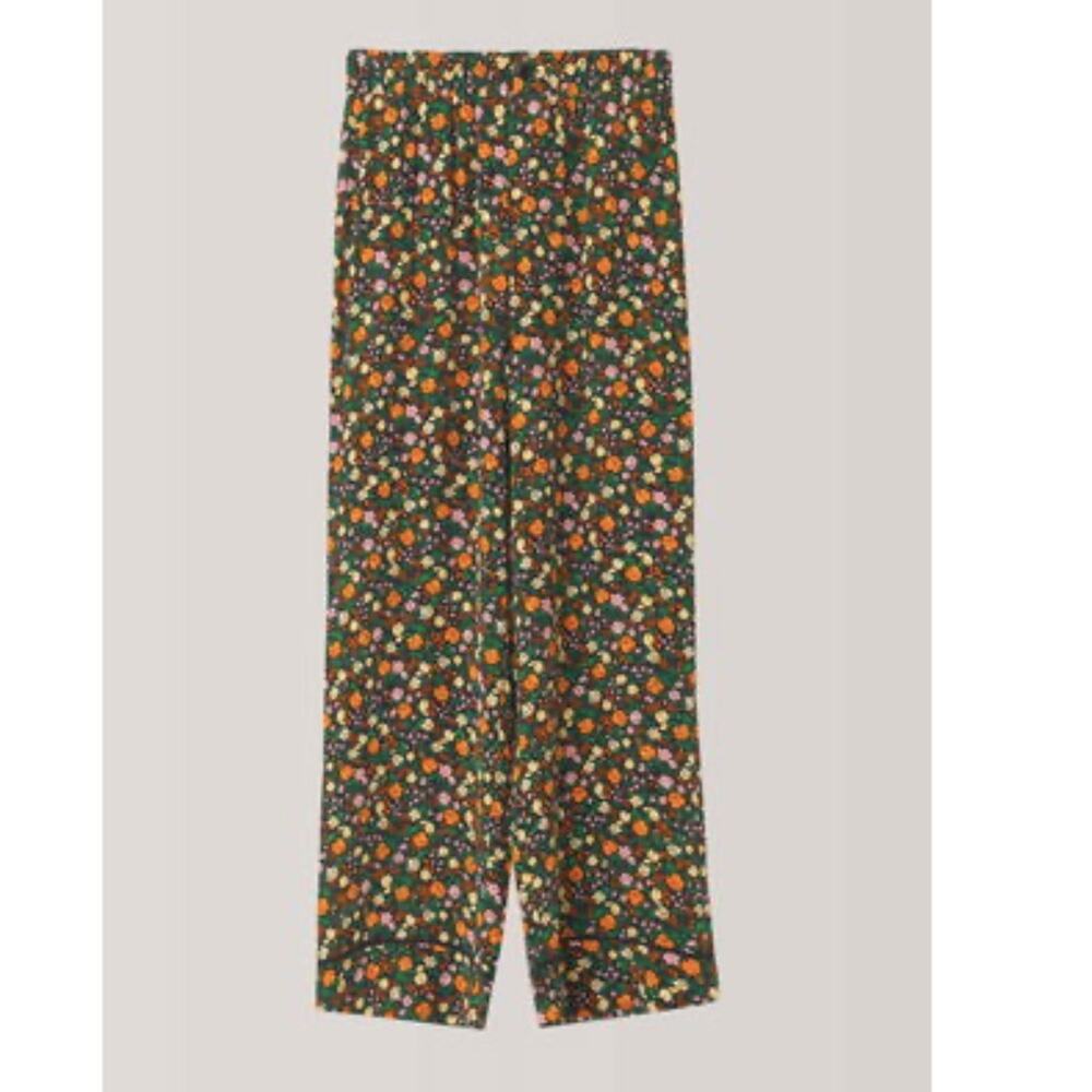 GANNI Joycedale Floral Silk Pants 36 Small - Picture 7 of 7